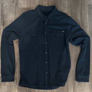 Vuori Navy Button-Up Shirt